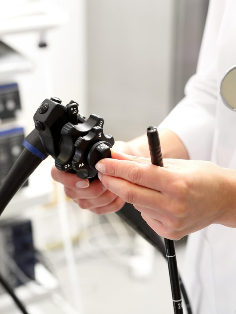 Gastroenterologist and gastroenterology diagnostic equipment at Eaton Rapids Medical Center