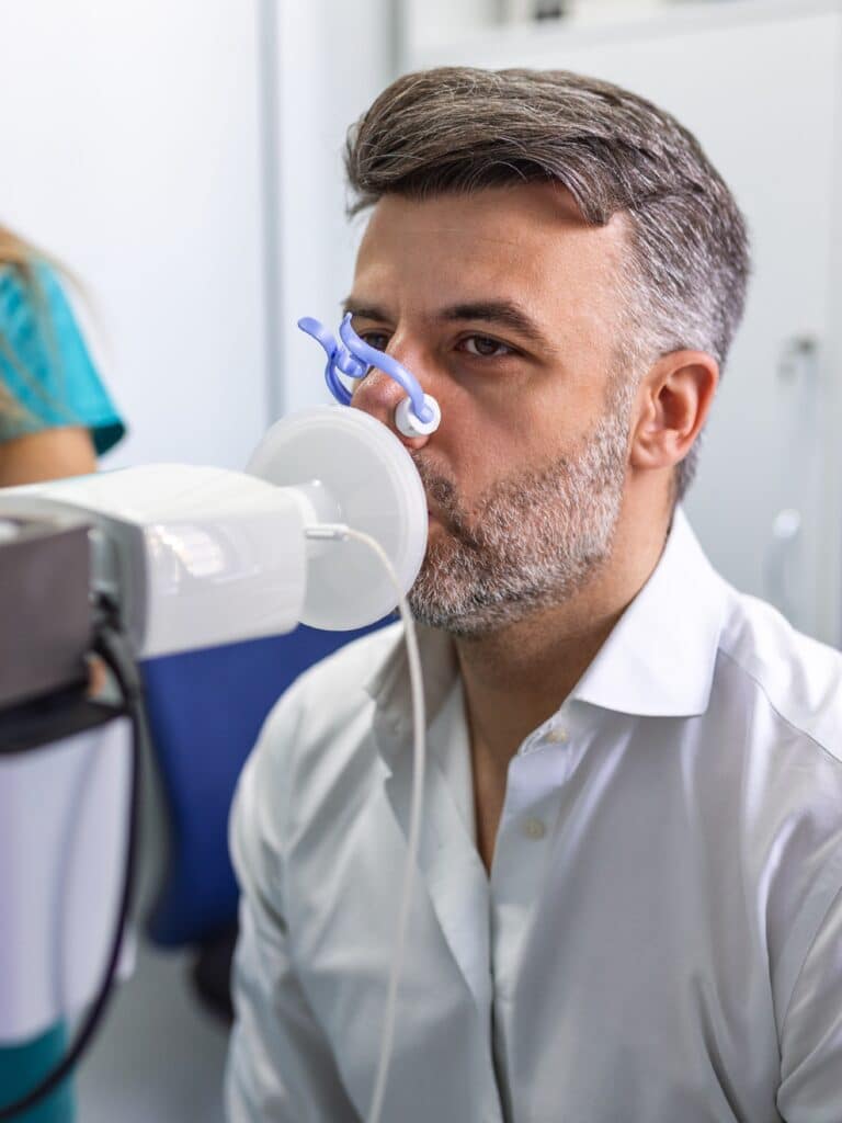 Patient receiving respiratory care in Eaton Rapids